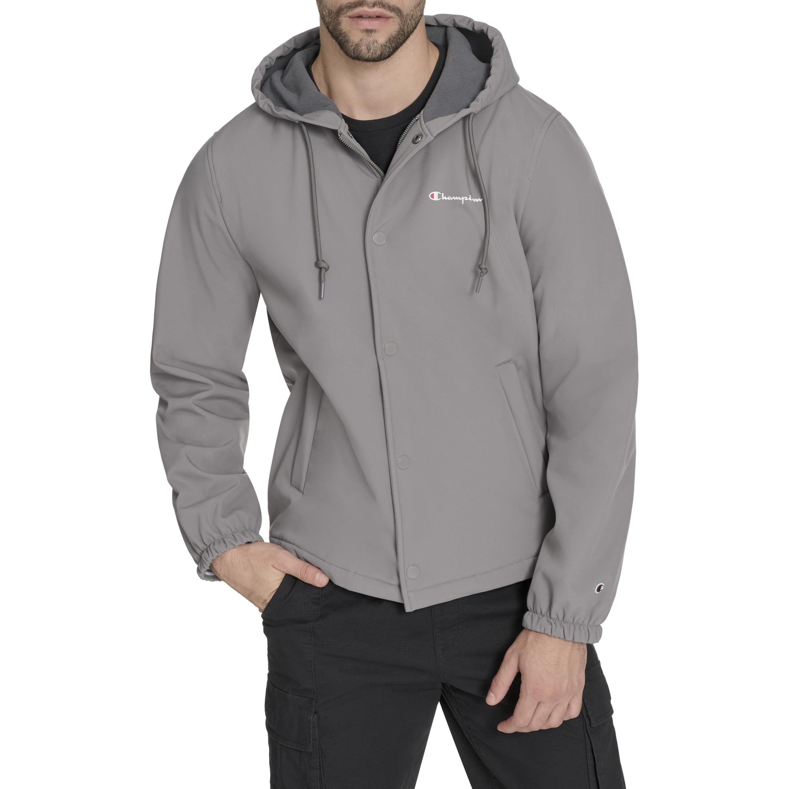 Men's Hooded Coaches Rain Jacket