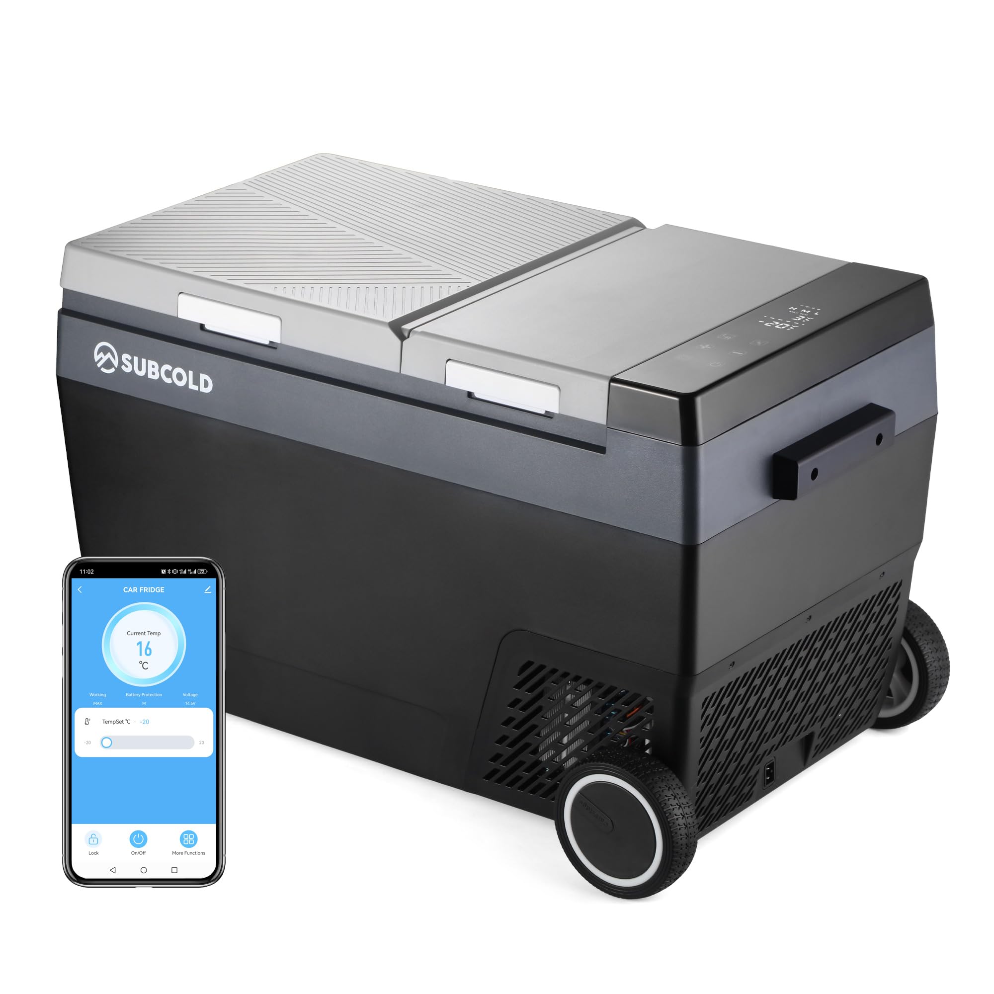 Subcold Roam45DZ Portable Car Fridge Freezer 45L – 12V/24V/240V Compressor Cooler with App Control, Eco/Max Modes, Battery Protection, Low Noise 44dB – for Cars, Camping, Road Trips & Off-Grid Use - 2