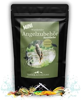 Wundertüte Mini Angeln Angelzubehör Angelset Kleinteile Köder Angel-Set als Geschenk für Angler Petri Box Überraschung Geschenk Set, Petribox für Angler, Angler Geschenke