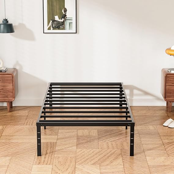 RRG Twin XL Bed Frames, 14 Inch Heavy Duty Metal Platform