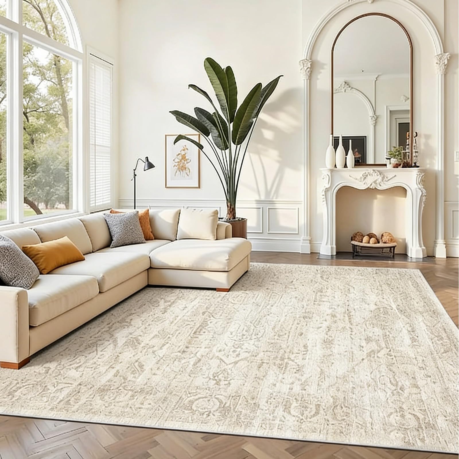 Tapis de salon moderne pour créer un coin bureau ou chambre cosy