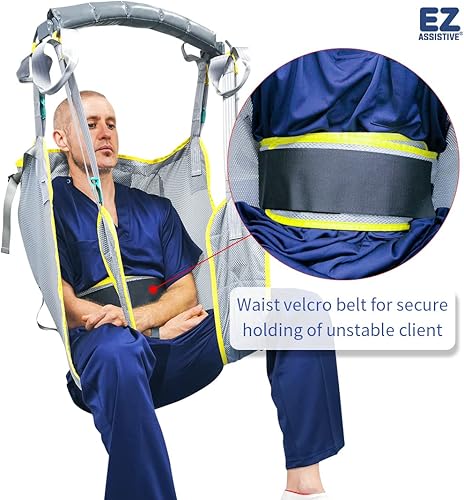 Miniatura 3 de EZ Assistive Eslinga universal para higiene, soporte acolchado para el paciente, reutilizable y lavable, para trasladar pacientes a cómodos e