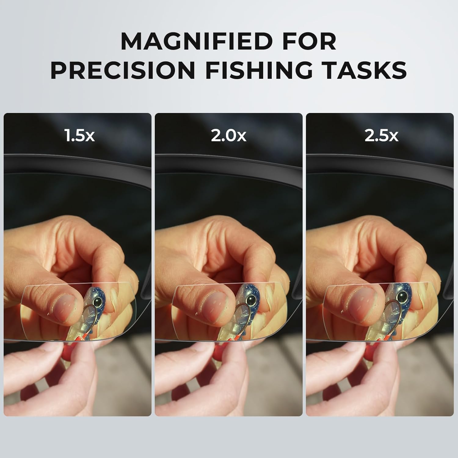 KastKing Tugaloo Semi-Rimless Bifocal Polarized Reader Sunglasses, Bi-focal x1.5 x2.0 x2.5 Magnifications, UV Protection - Image 5