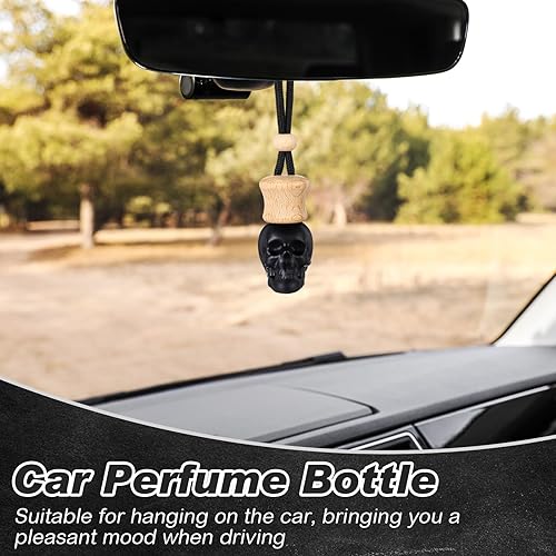 Vista 37 de BBTO - Ambientador colgante para automóvil, 50 unidades, botella difusora de vidrio, vacía, para perfume, para aceites esenciales, fragancias