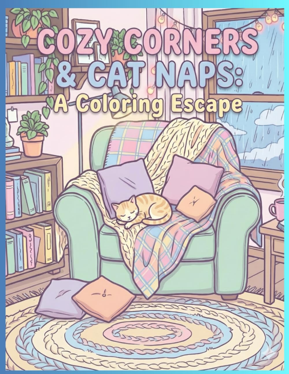 Cozy corners and cat naps: A coloring escape: 40+ pages For relaxation