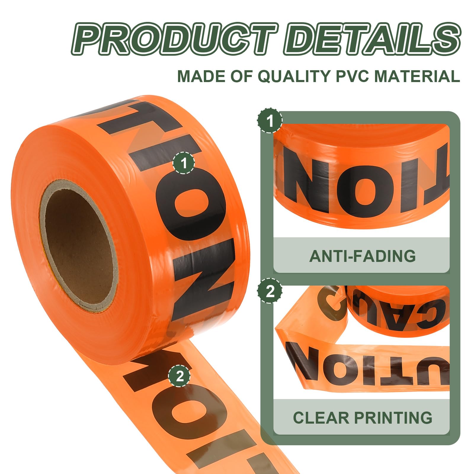 YOKIVE 1000ft x 3" Warning Tape - Image 4