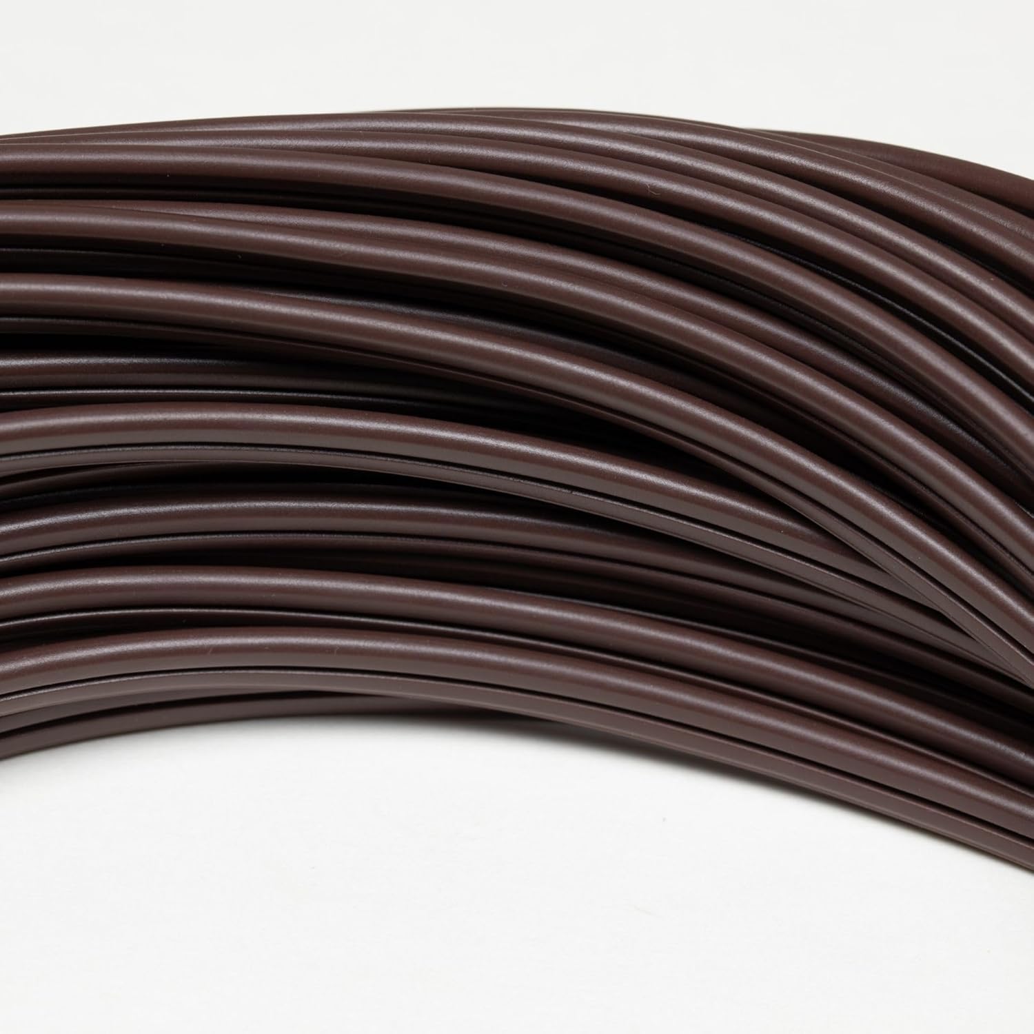 Novelty Lights 100 Ft Brown SPT-1 Wire, Gauge 2-Conductor Zip Cord SPT-1, Ul Listed, Max 8a 960w