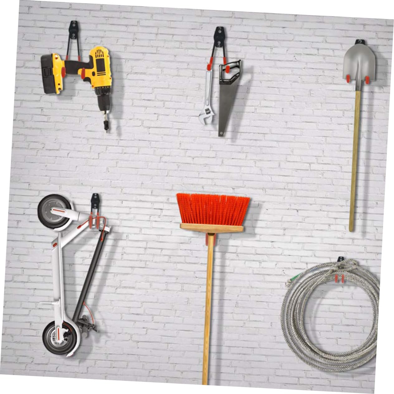 2 PZ GANCI Per Porta Singoli Ganci Da Parete Staffa Portaoggetti - Foto 10