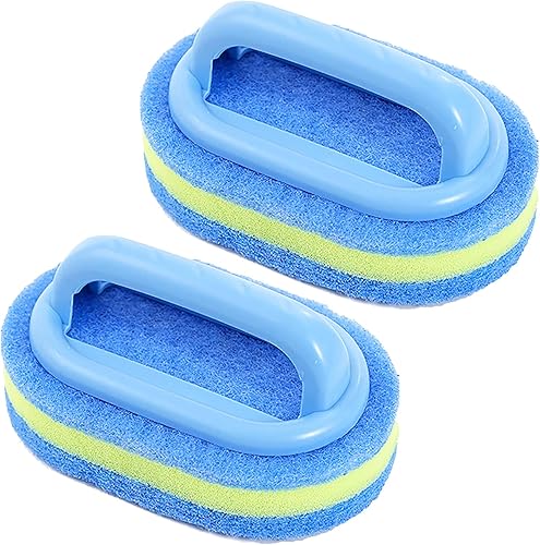 Cepillo de limpieza de piscina de espuma gruesa de 3 capas, limpiador de esponja de mano, multiusos, duradero y fácil de usar accesorio de piscina