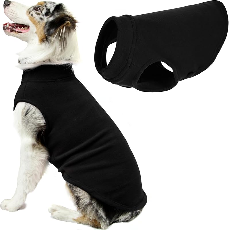 Casaco de Inverno para Cães Gooby Stretch Fleece Vest Preto 5X-Large