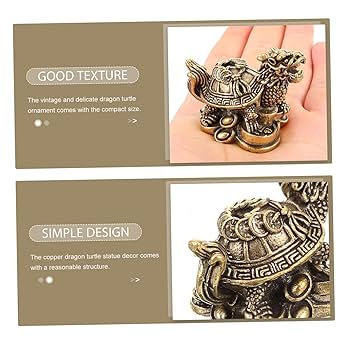Amazon｜OATIPHO 竜亀の飾り 装飾品 龍亀の像 富の繁栄の彫刻