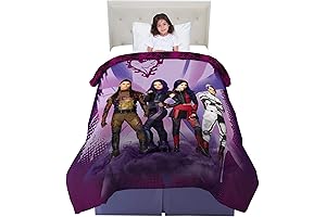 Franco Kids Bedding Super Soft Reversible Comforter, Twin/Full, Disney Descendants 3