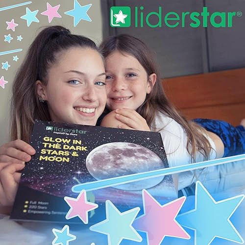 Miniatura 4 de Estrellas y luna que brillan en la oscuridad para techo, calcomanía de pared luminosa, decoración de pared, estrellas fluorescentes adhesivas,