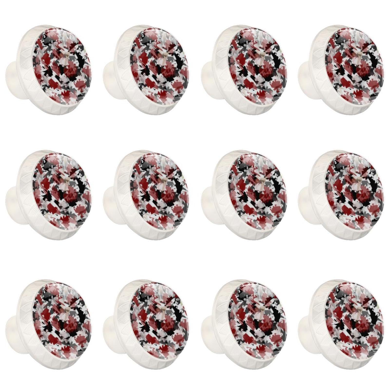 Boutons de tiroir ronds en verre au design épuré et finitions soignées pour placard