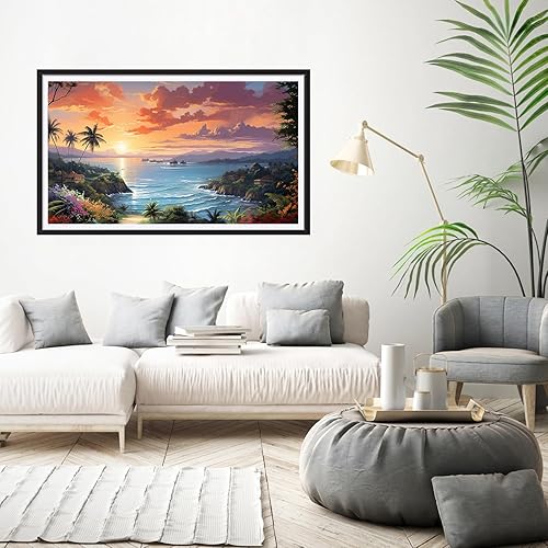 Miniatura 3 de Kits de pintura de diamante 5D para adultos, kits de arte de diamantes de vaca de ensueño azul, kits de arte para principiantes, kits de