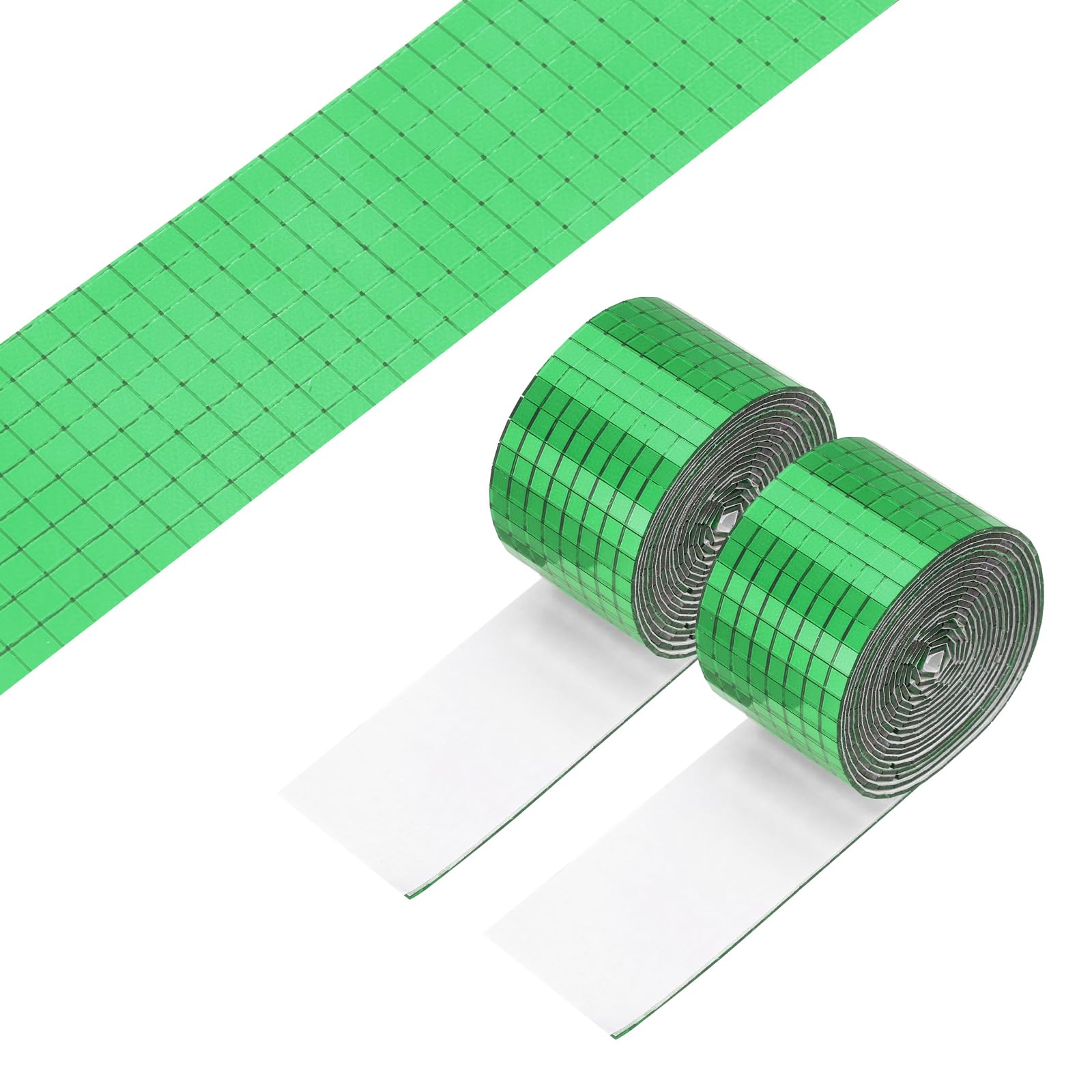 PATIKIL Self Adhesive Mirrors Mosaic Tiles 5x5mm 6400pcs Green — image 1