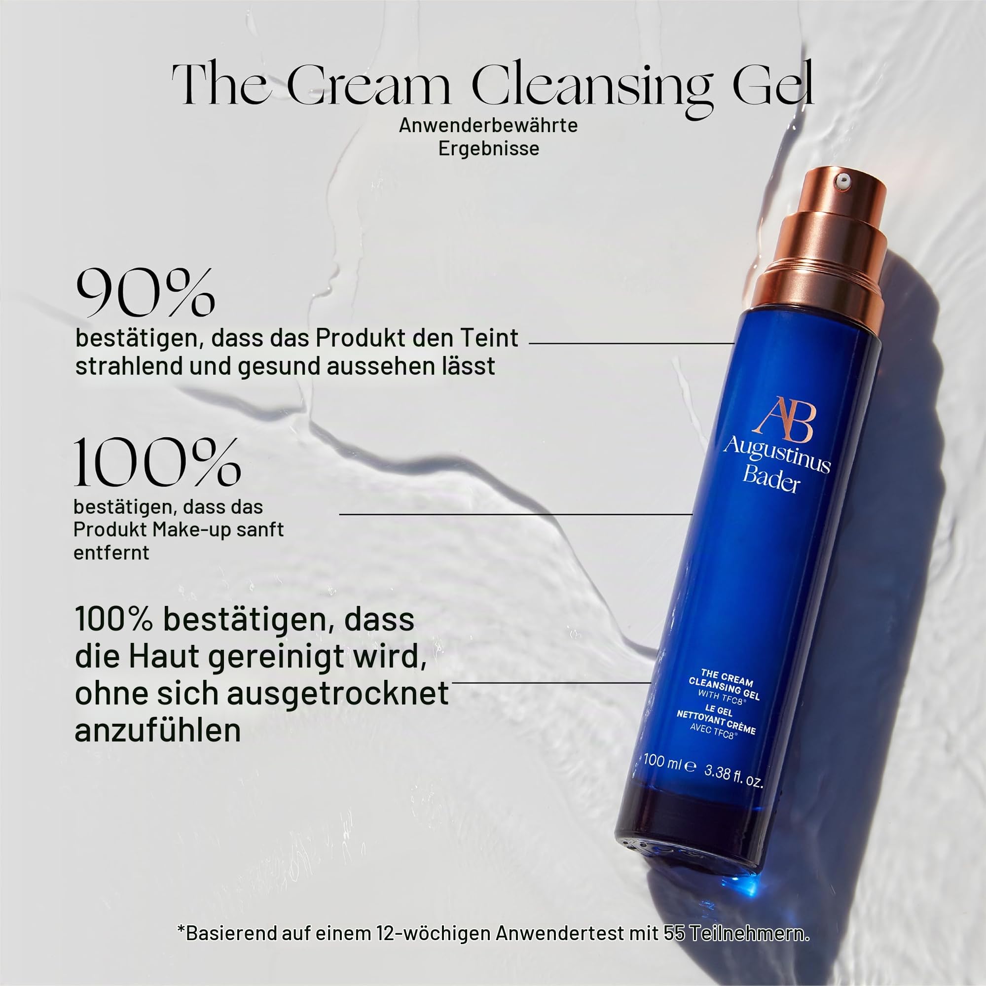 The Cream Cleansing Gel by Augustinus Bader for Unisex – 3,3 oz Cleanser