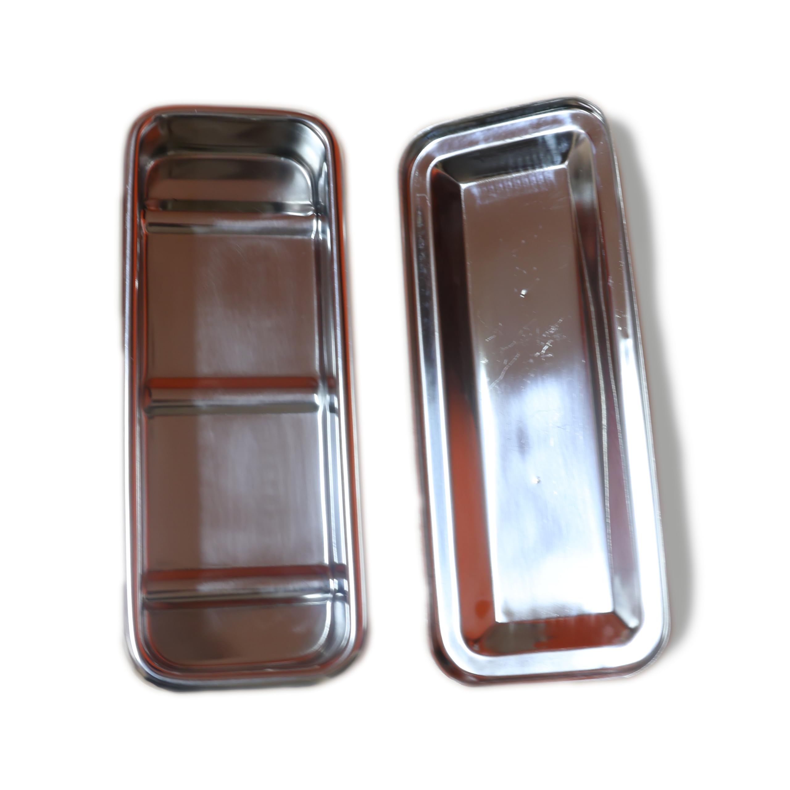Instrument Tray, Medical, Stainless Steel, Flat Bottom, Sterilizable, Raivansa (QS9099 & QS9100)