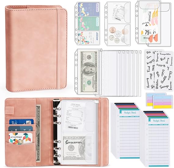 A6 Budget Binder, Budget Planner mit Geldumschlägen, A6 Binder
