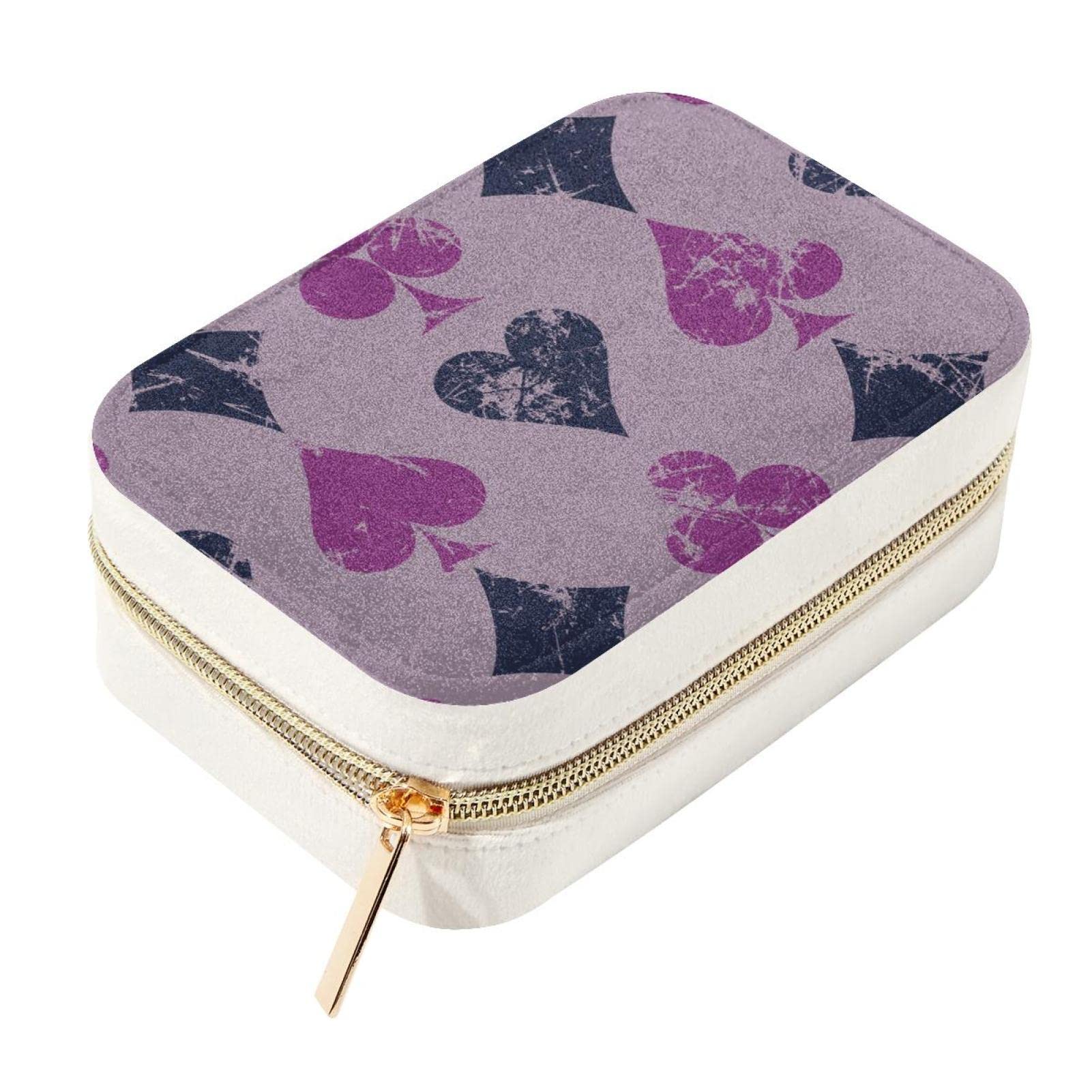 Boîte à bijoux portable en velours pour organiser vos bagues en week-end