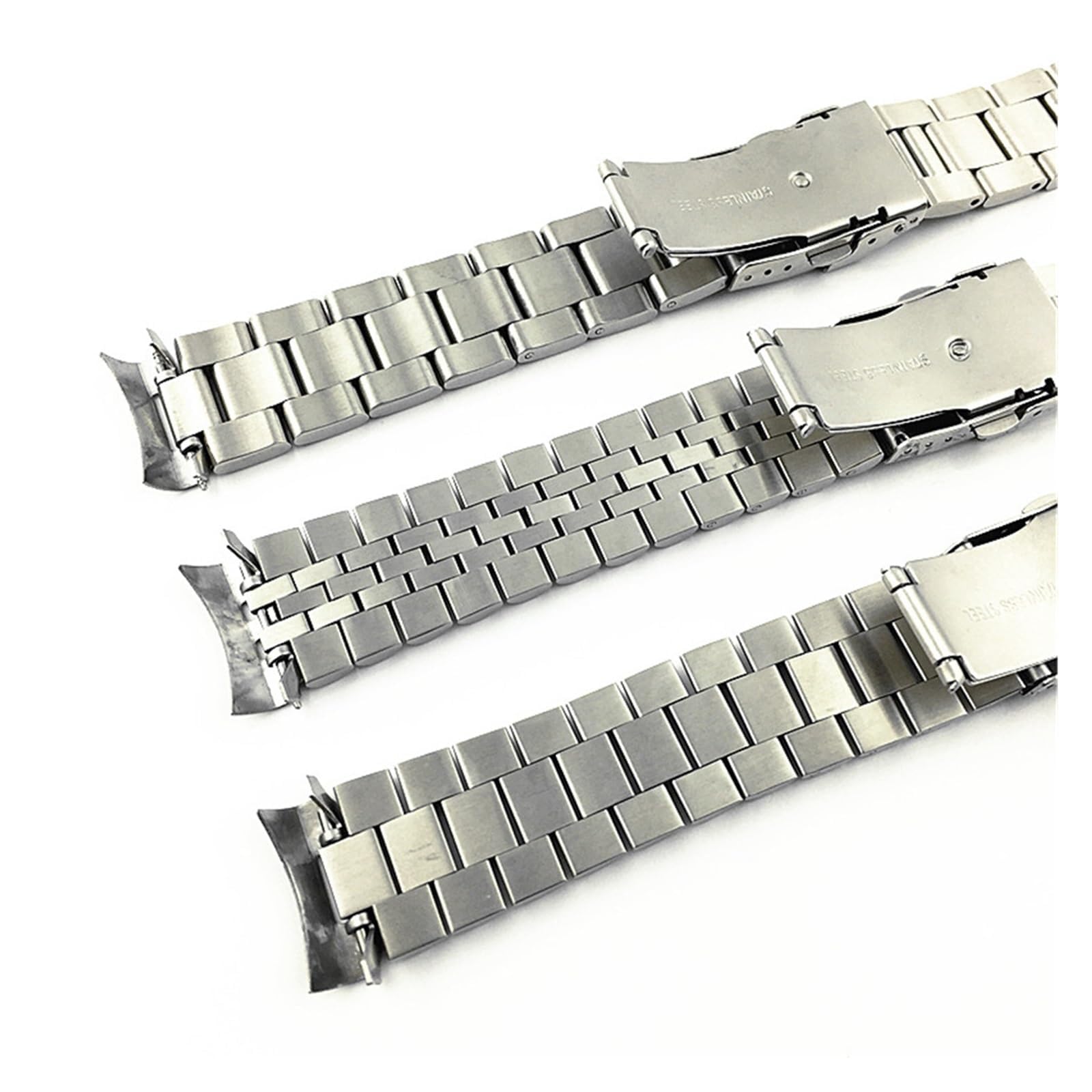 Pasek do zegarka z szybkozłączką, 20mm 22mm pasek do zegarka ze stali nierdzewnej mężczyźni kobiety solidna zakrzywiona końcówka metalowa bransoletka na nadgarstek akcesoria do paska