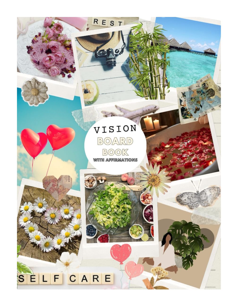 Vision Board Book: With Affirmations      Paperback – July 2, 2025