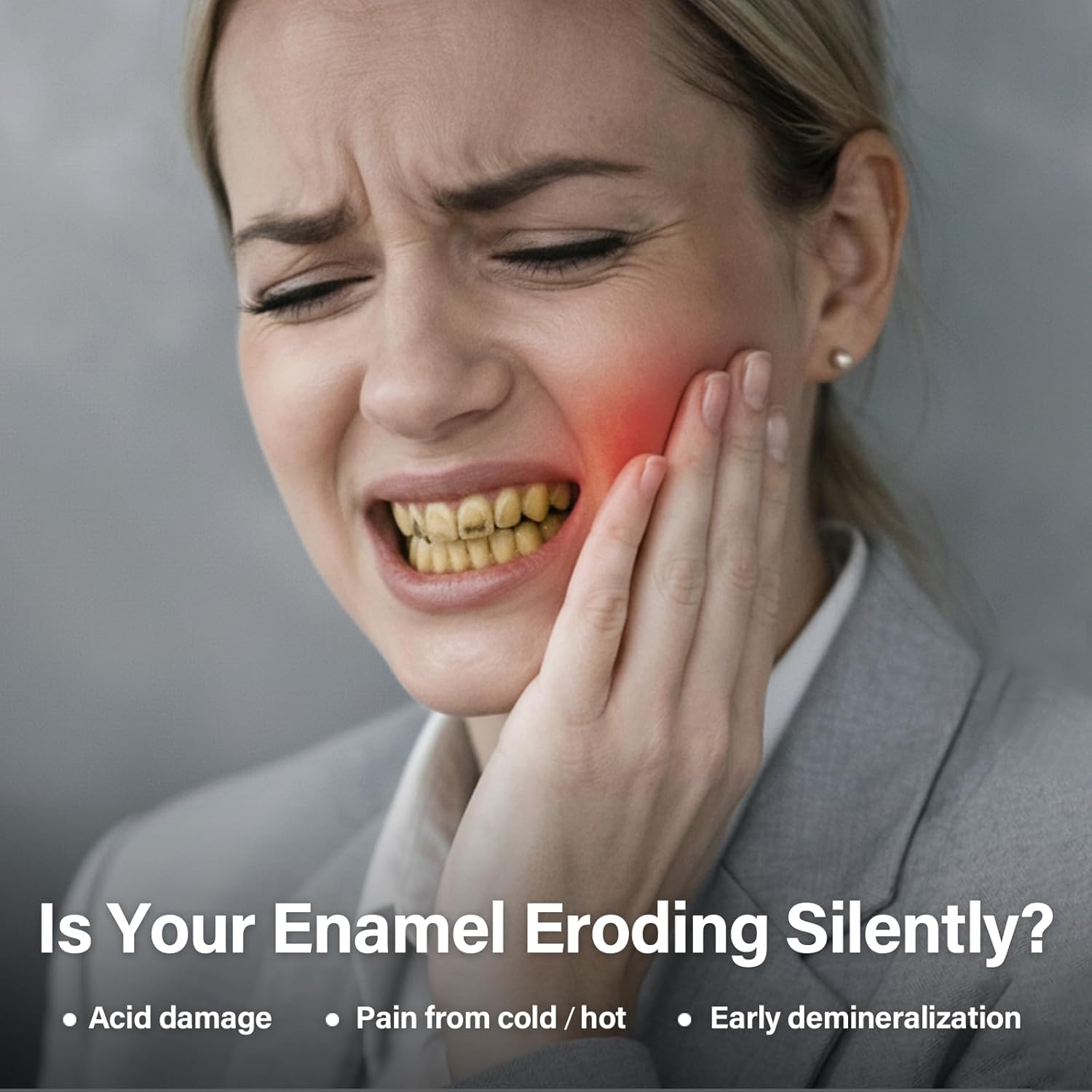 Remineralizing Gum, Hydroxyapatite Chewing Gum for Tooth Remineralization, 120 Sugar-Free Gum Tablets, Enamel Repair, Fresh Breath & Gum Health Support, Natural Mint Formula