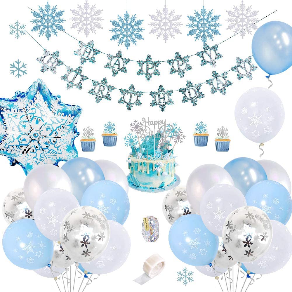 Buy TOBENUB Frozen Birthday Decorations for Girls, Happy Birthday