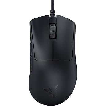 Razer DeathAdder V3 - Ergonomic Esports Mouse - 59 g Lightweight - 30K Optical Sensor - Optical Mouse Switch Gen-3-8000Hz HyperPolling - Speedflex Cable - PC/Mac Black