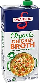 Swanson 100% Natural Organic Chicken Broth, 32 oz Carton