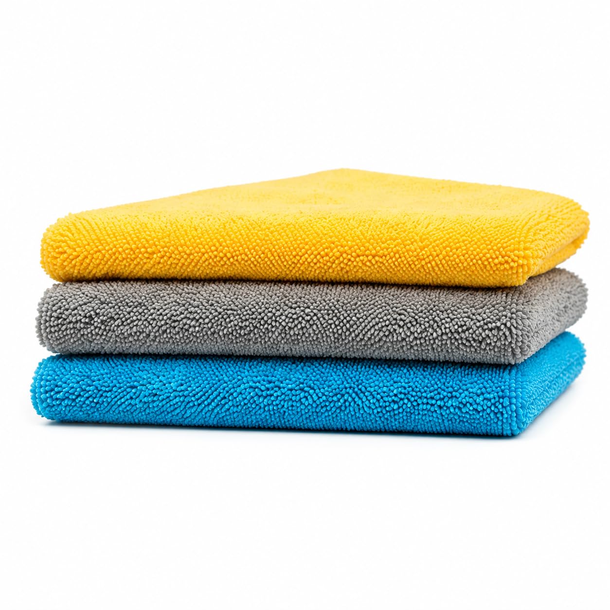 L3 MODZ Premium Microfiber Cleaning Cloth 38x38 cm (Grey, Yellow & Blue) | Ultra Soft, Super Absorbent, Lint & Streak-Free | Reusable Car, Bike, Kitchen, Glass Cleaning Towel-image-40