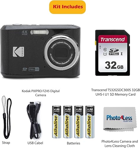 Miniatura 2 de KODAK PIXPRO FZ45 - Cámara digital de 16 MP con zoom óptico 4X de 1.063 in de gran angular y pantalla LCD de 2.7 pulgadas con tarjeta de memoria SD