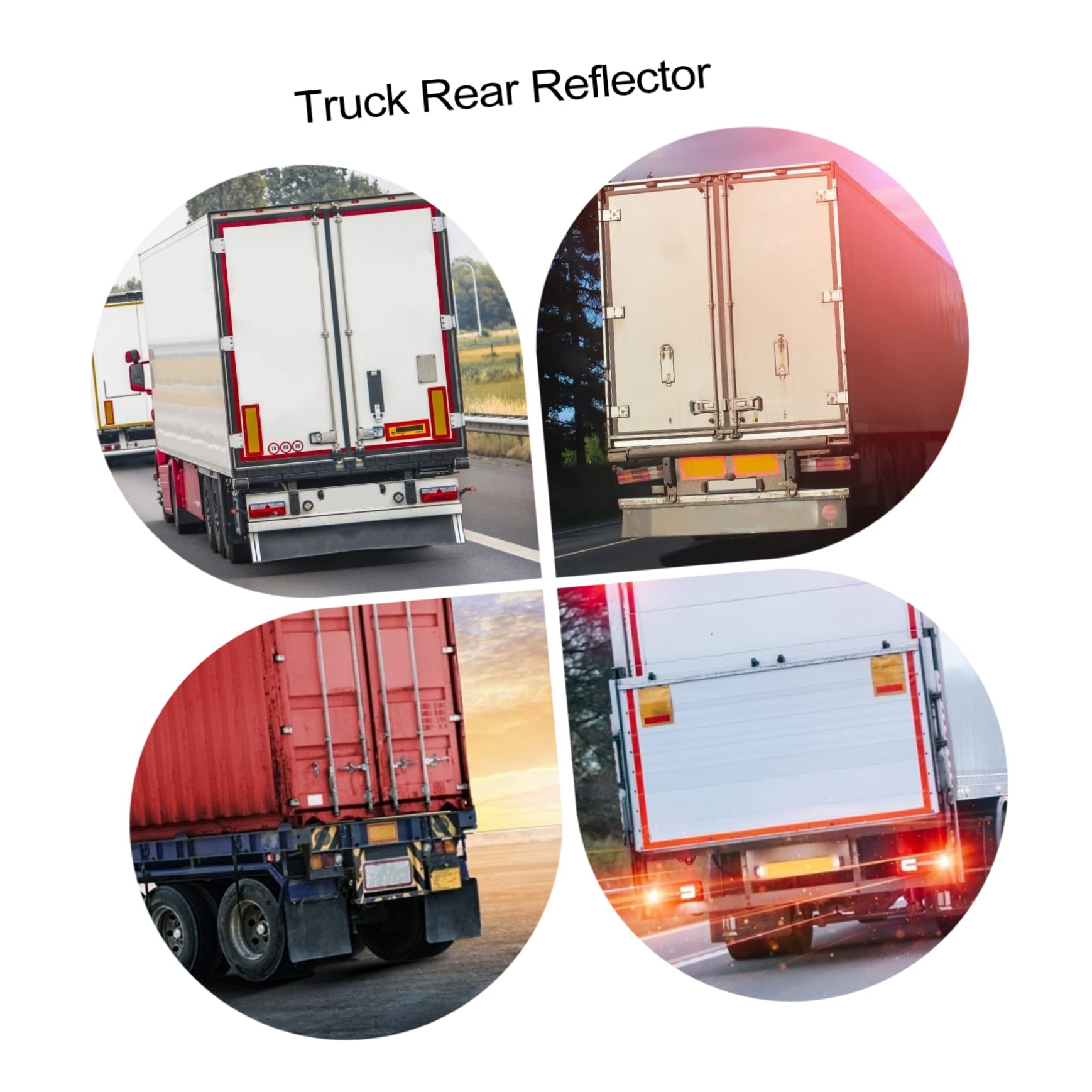Reflective Aluminum Repeater Plate With Black Adhesive Letters - "AGRICULTURAL TRAILER" (Made In Italy)