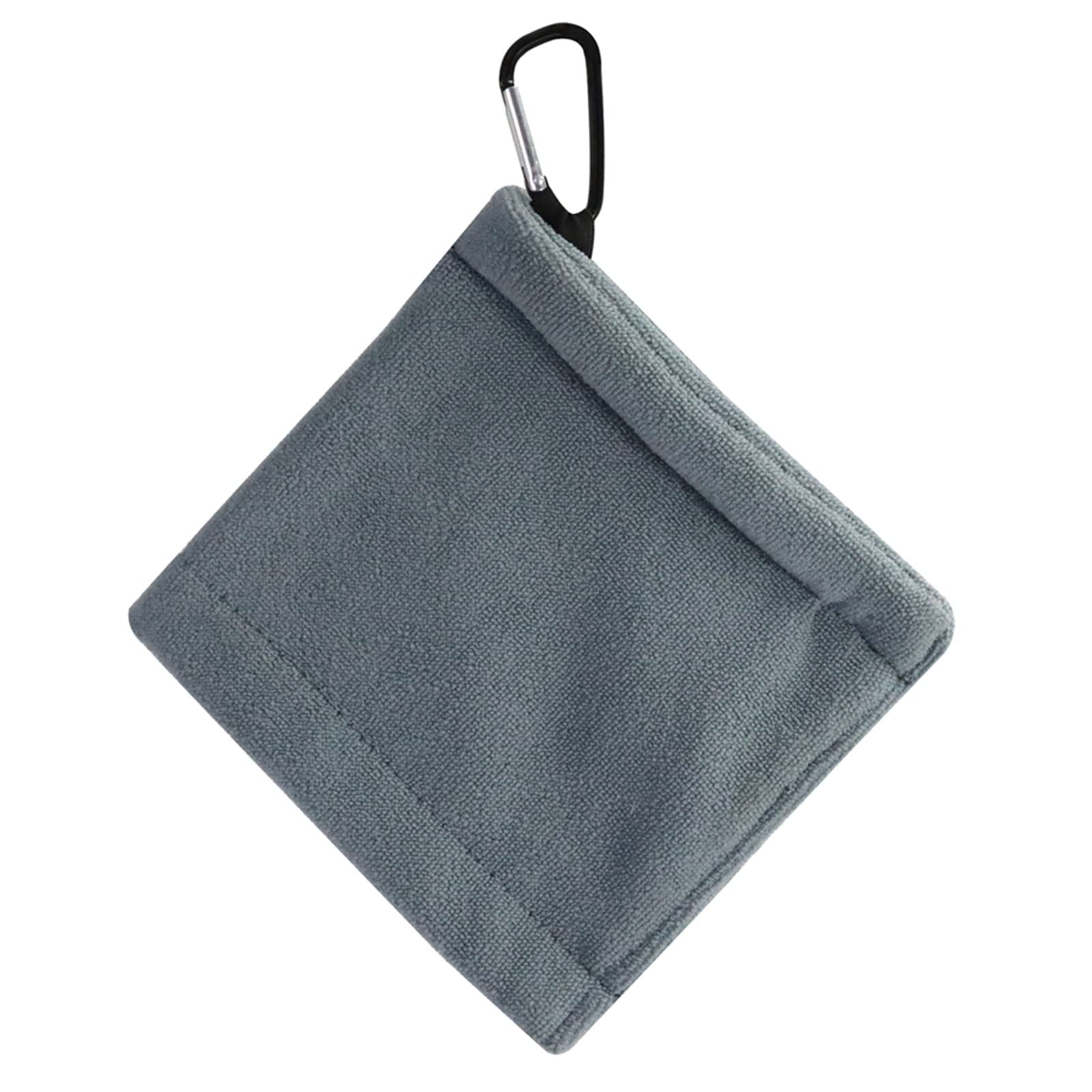 EXQIOUR Water-Absorption Clean Golf Club Head Wipe Cloth Cleaner Wipe Cloth Microfiber Golf Cleaning Towel with Carabiner Hook Club Head Cleaner Cleaning Towel Tool