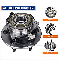 PAROD 515036 2PCS Front Wheel Hub Bearing Assembly for Chevy Silverado Tahoe Suburban GMC Sierra Yukon Cadillac Escalade 4WD AWD ABS
