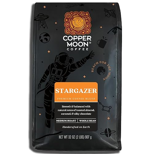 Copper Moon Medium Roast Whole Bean Coffee, Stargazer Blend, 2