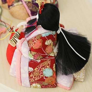 木目込人形　♥親王飾り❅小さい雛人形♥ 雛人形 コンパクト ひな人形 こひな 木目込み 親王飾り 和紙四曲