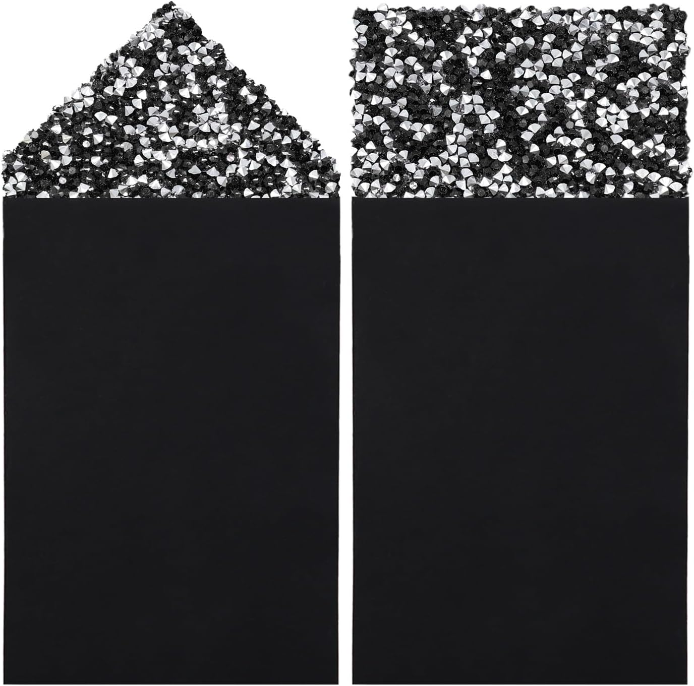 Sparkly Rhinestone Handkerchiefs for Men Pre-Tied Pocket Square
