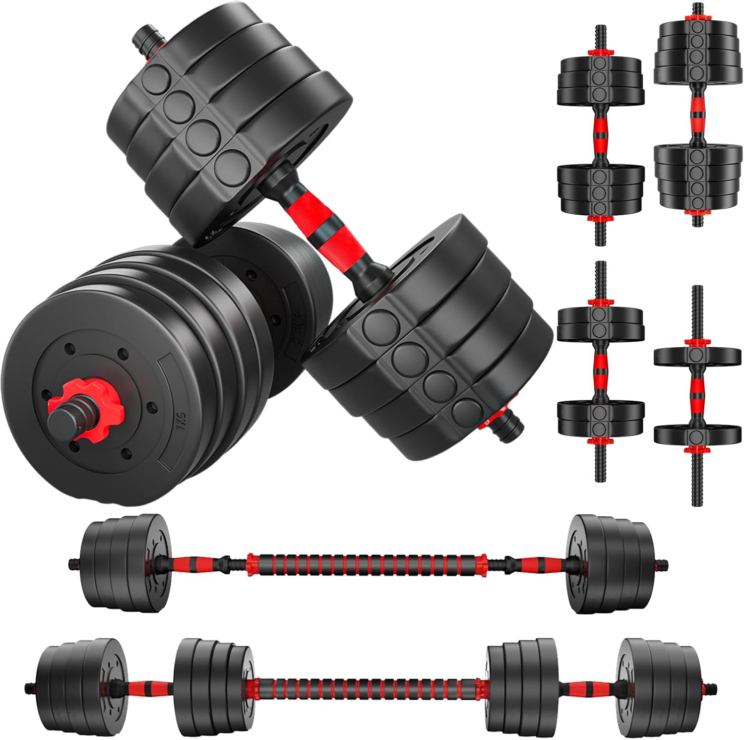 Adjustable Dumbbells – 20KG & 30KG, Home Gym Set for Men & Women