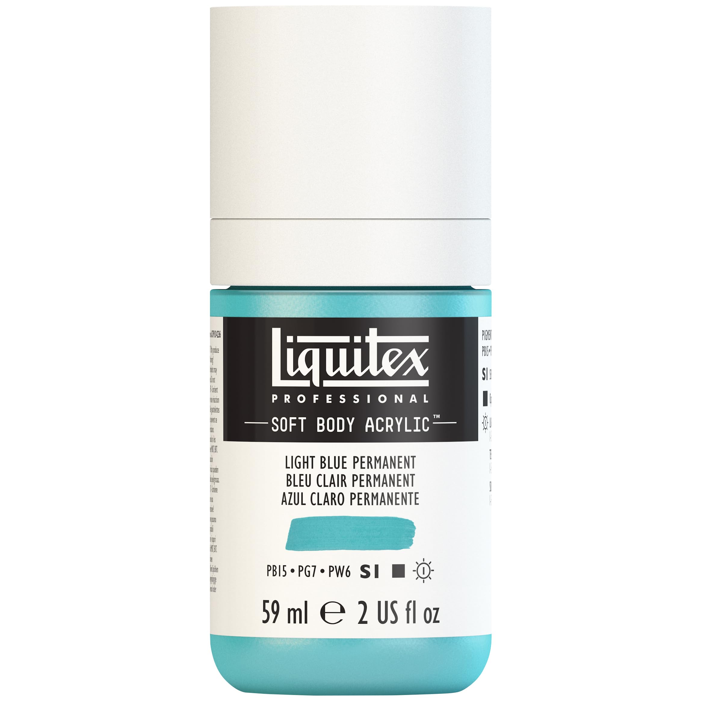 Liquitex Acrylic Paint, Light Blue Permanent, 59 ml (Pack of 1) — image 1