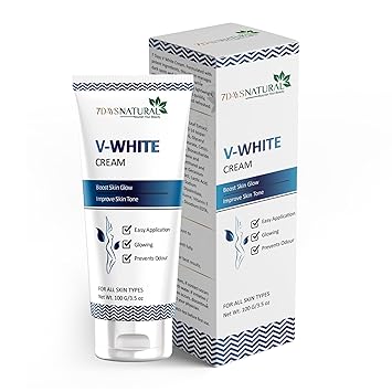 7DAYSNATURAL V-White Cream, Boost Skin Glow, for All Skin Types, 100g