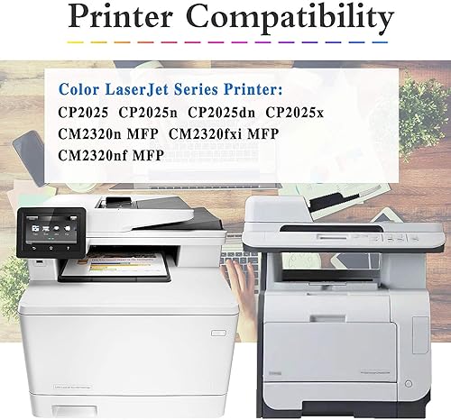 Miniatura 2 de Paquete de 4 (BK+C+Y+M) CC530A CC531A CC532A CC533A Cartucho de tóner remanufacturado de repuesto para HP 304A para Color Laserjet CP2025 CP2025n