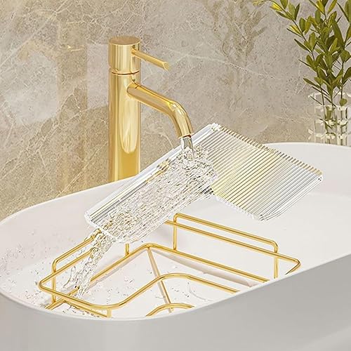 Miniatura 4 de Organizador de esquina para mostrador de baño, estante de almacenamiento duradero y conveniente que ahorra espacio, estante organizador de esquina