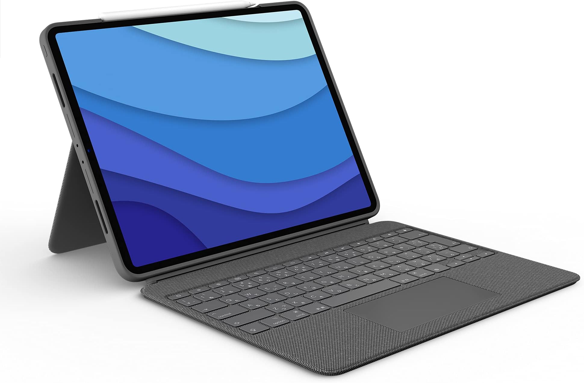 Combo Touch iPad Pro 12.9-inch (5th, 6th gen - 2021, 2022) Keyboard Case - Detachable Backlit Keyboard with Kickstand, Click-Anywhere Trackpad, Smart Connector - Oxford Gray; USA Layout