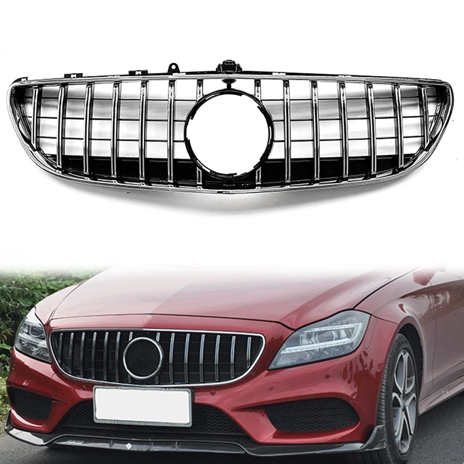 Grille de calandre avec trou caméra résout le remplacement pour Benz CLS W218