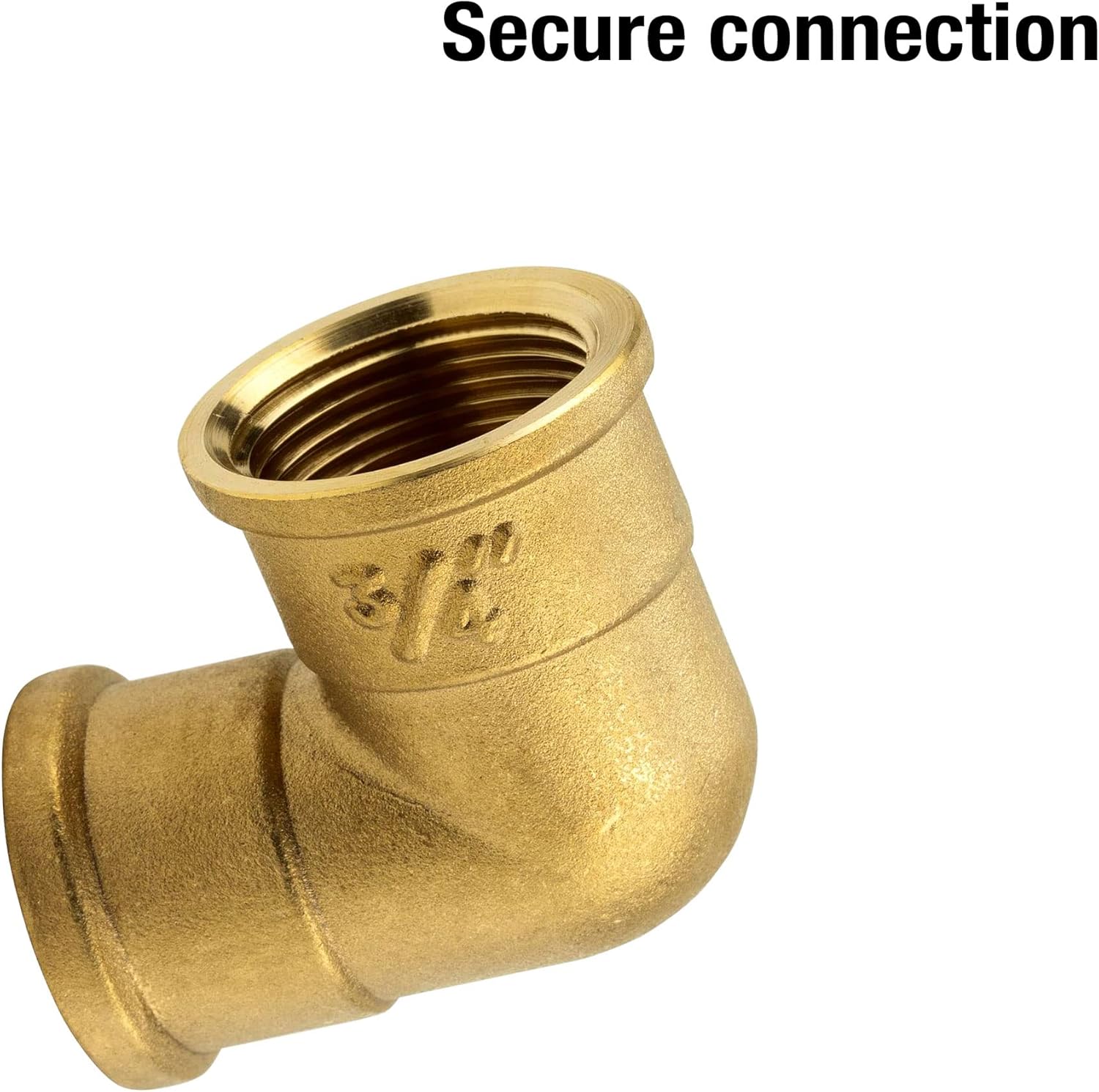 GARDENA Brass angle with internal Thread: Elbow with 42 mm (1 1/4 ") - Thread, For changing The direction Of tubes or Hoses (7282-20)