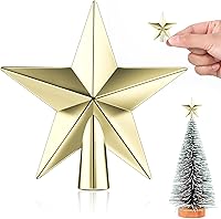 Vista 38 de Hanaive Estrella para la Copa del Árbol de Navidad Mini Estrella Pequeña para la Copa del Árbol para Árbol de Navidad Adornos de Estrella