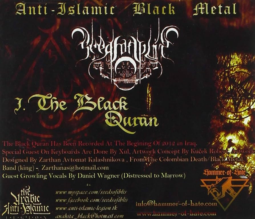 ブラックメタル Seeds of iblis Anti Quran～ SEEDS OF IBLIS - BLACK QURAN | Amazon.com.au | Music