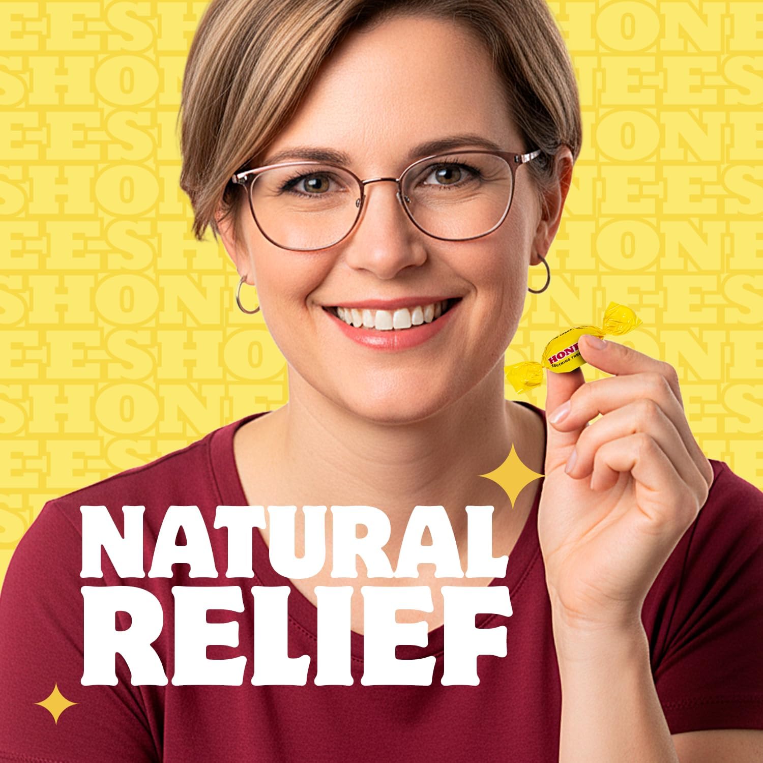 Honees Honey Filled Drops, Honey Cough Drops with Real Honey-Natural Sore Throat Relief-Nothing Artificial-Throat Coat Lozenges, Natural Cough Suppressant, Non-GMO (12 Pack – 240 Drops)