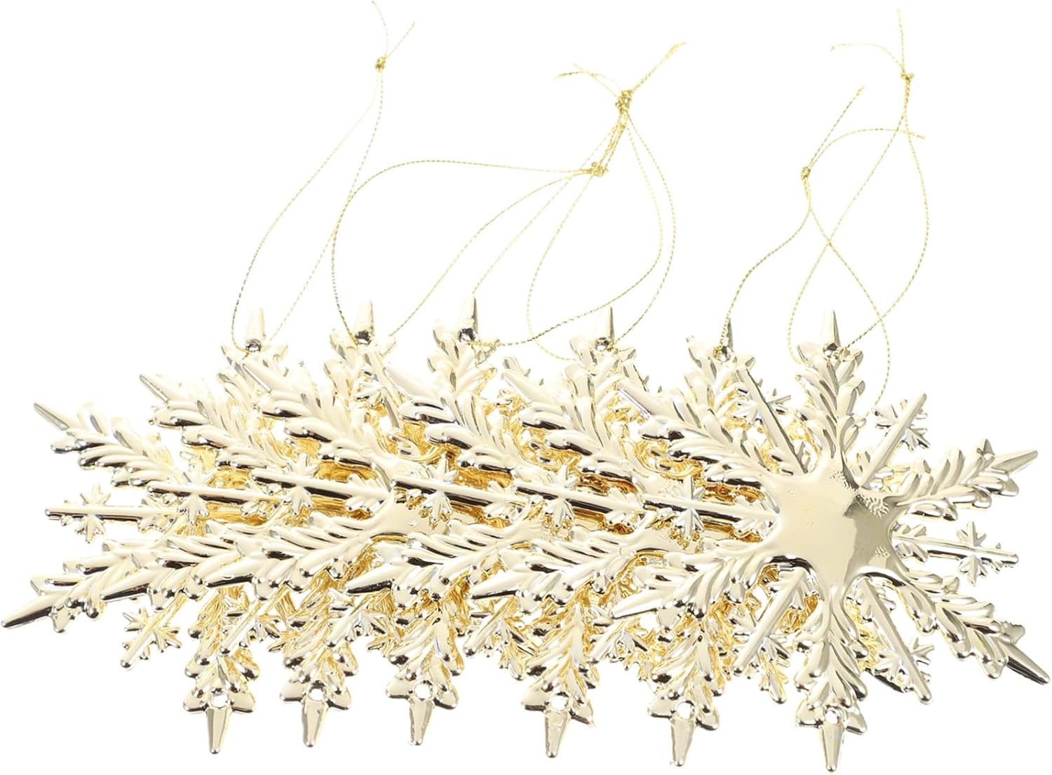 Levemolo 6pcs Christmas Snowflake Hanging Ornaments Unique Decorative Pendants for Christmas Tree Window and Holiday Celebrations for Festive Home Decor